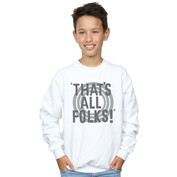 Looney Tunes Boys That´s All Folks Text Sweatshirt
