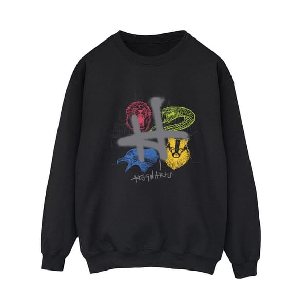 Harry Potter Dam/Tjej Emblem H Spray Sweatshirt