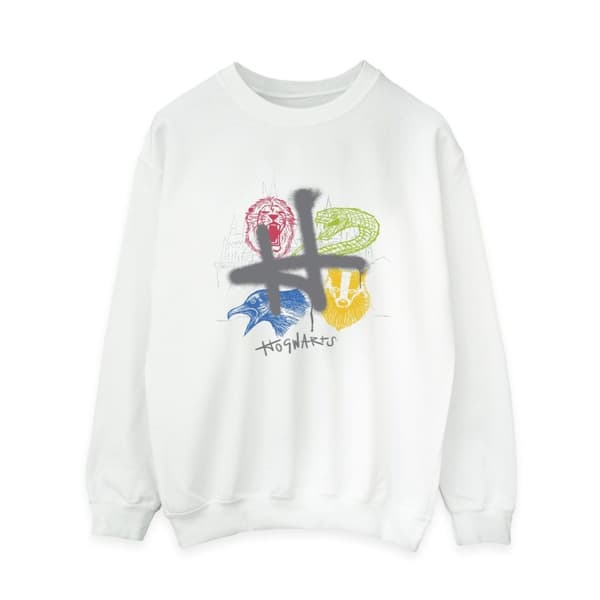 Harry Potter Dam/Tjej Emblem H Spray Sweatshirt