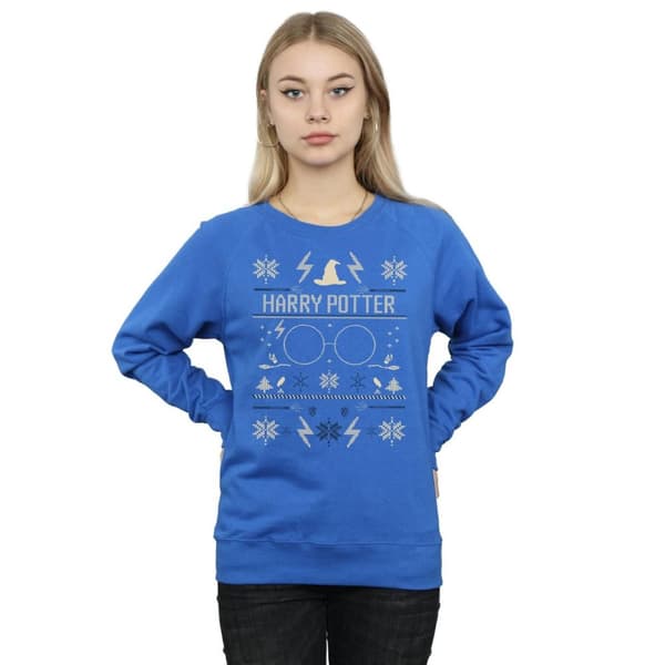 Harry Potter Womens/Ladies Christmas Pattern Sweatshirt