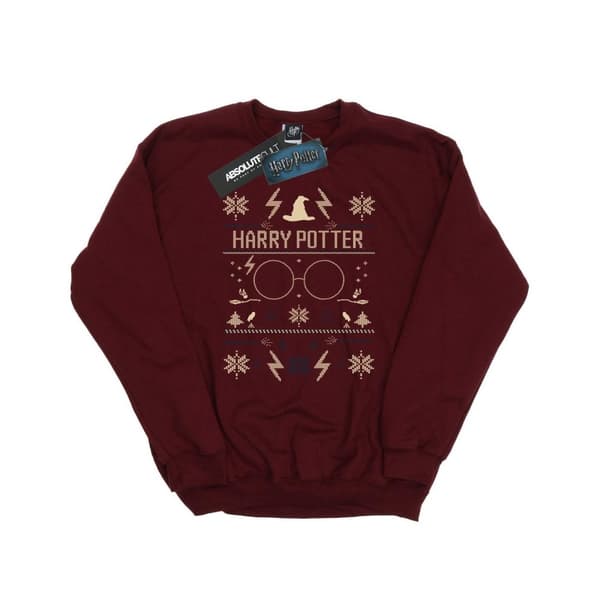 Harry Potter Womens/Ladies Christmas Pattern Sweatshirt