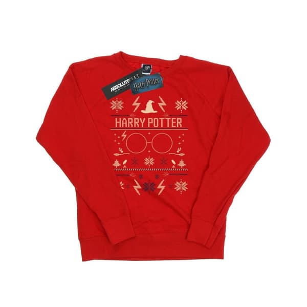 Harry Potter Womens/Ladies Christmas Pattern Sweatshirt