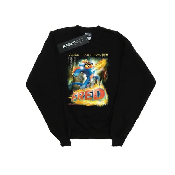 Disney Womens/Ladies Big Hero 6 Fred Anime Poster Sweatshirt