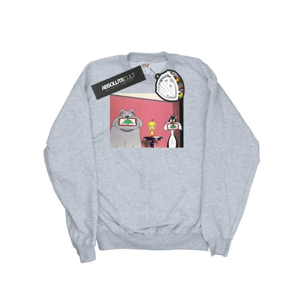 Looney Tunes Sweatshirt med julvykort för herrar