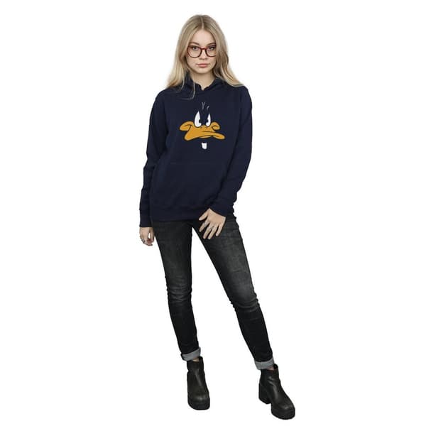 Looney Tunes Womens/Ladies Daffy Duck Big Face Hoodie