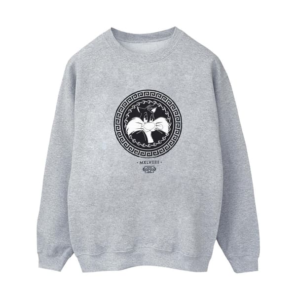Looney Tunes Womens/Ladies Sylvester Greek Circle Sweatshirt