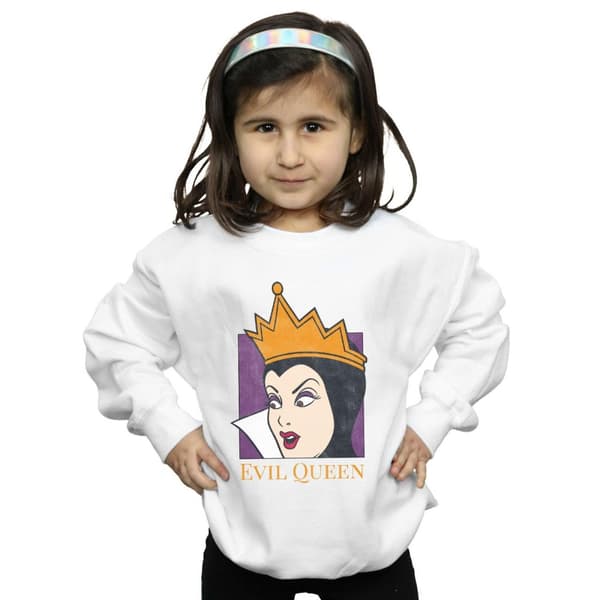 Disney Girls Evil Queen Cropped Head Sweatshirt