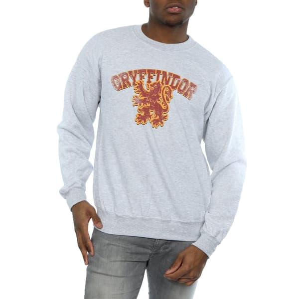 Harry Potter Mens Gryffindor Sport Emblem Sweatshirt
