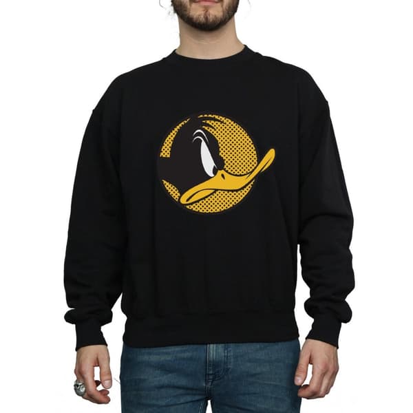 Looney Tunes Herr - Daffy Duck - Sweatshirt med prickig profil