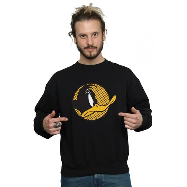 Looney Tunes Herr - Daffy Duck - Sweatshirt med prickig profil
