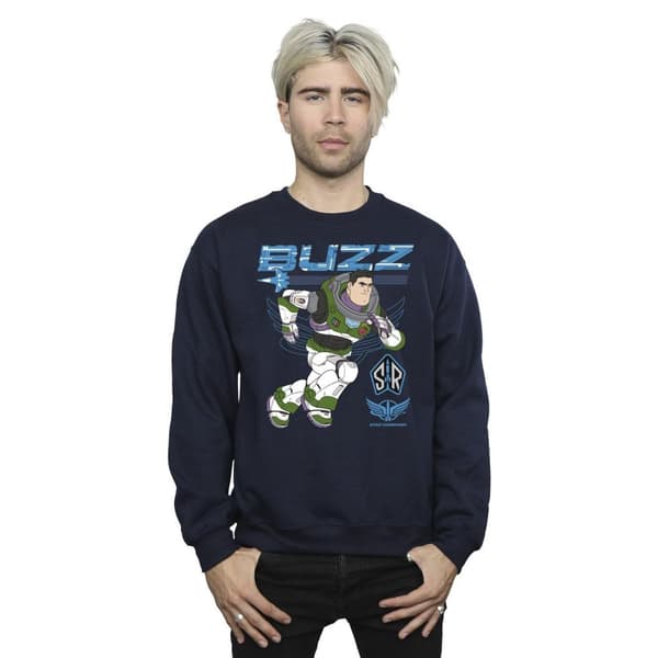Disney Mens Lightyear Buzz Run To Action Sweatshirt