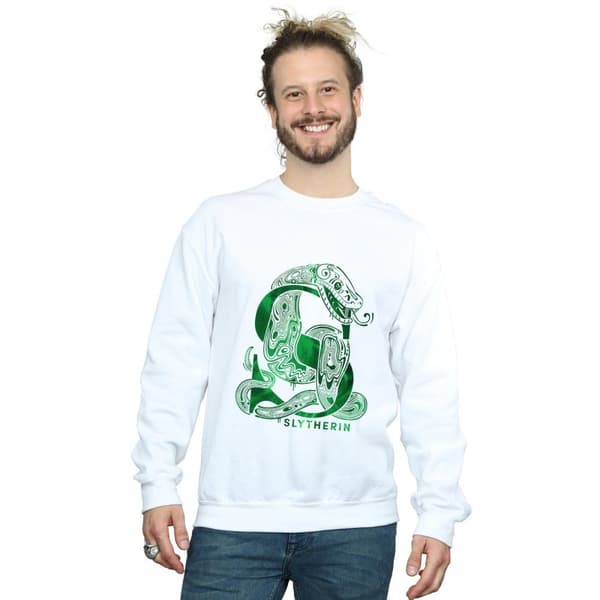 Harry Potter Mens Slytherin Snake Sweatshirt