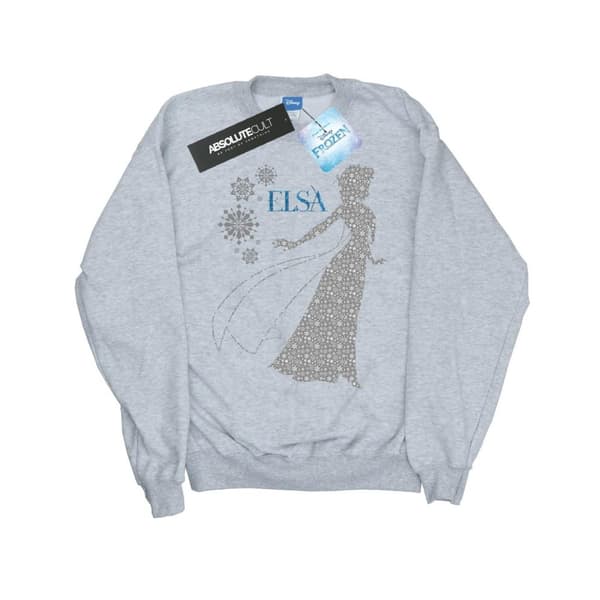 Disney Girls Frozen Elsa Christmas Silhouette Sweatshirt