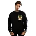 Miniatyrbild 2 av 5: Looney Tunes Mens Wile E Coyote Face Faux Pocket Sweatshirt