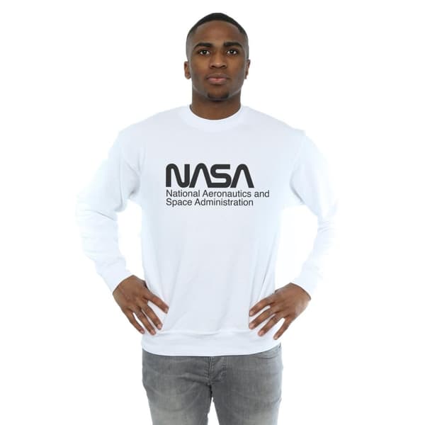NASA Mens Logo One Tone Sweatshirt
