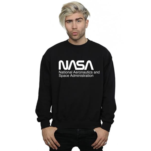 NASA Mens Logo One Tone Sweatshirt