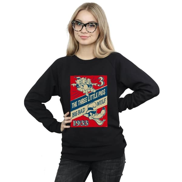 Disney Sweatshirt - Tre små grisar och den stora stygga vargen, dam/dam