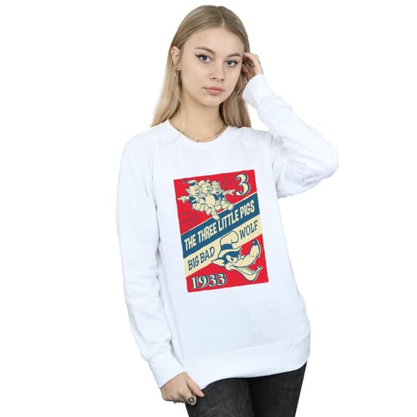 Disney Sweatshirt - Tre små grisar och den stora stygga vargen, dam/dam