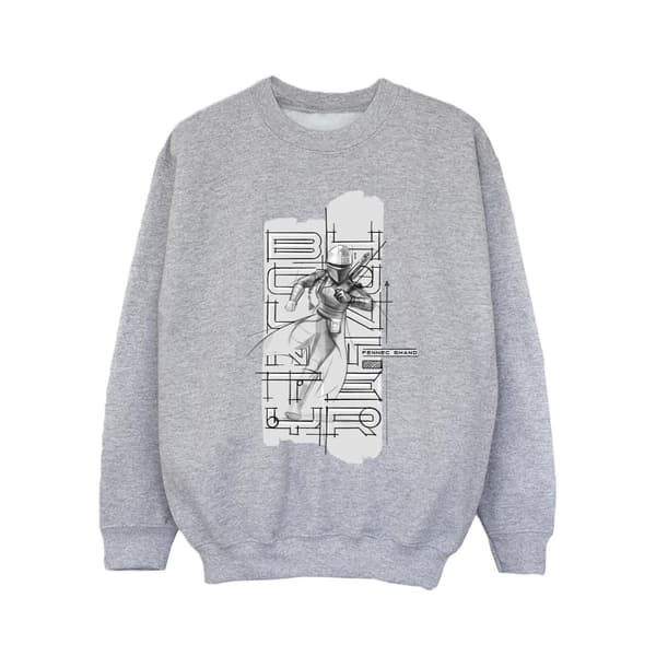Star Wars Girls The Book Of Boba Fett Fennec Illustration Sweatshirt