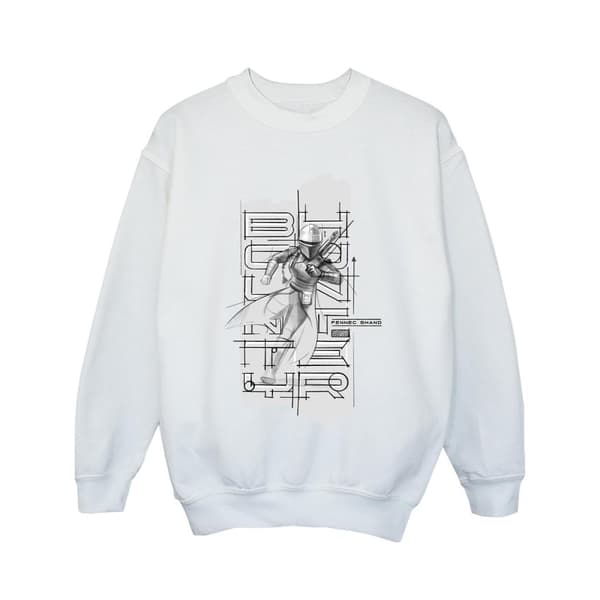 Star Wars Girls The Book Of Boba Fett Fennec Illustration Sweatshirt
