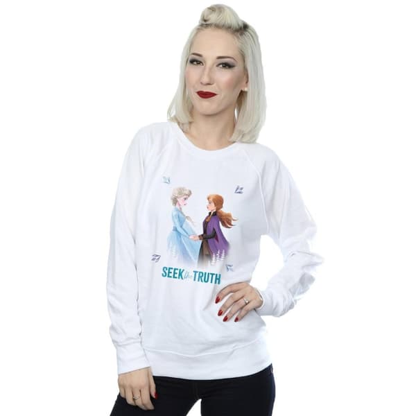 Disney Womens/Ladies Frozen 2 Elsa And Anna Seek The Truth Sweatshirt