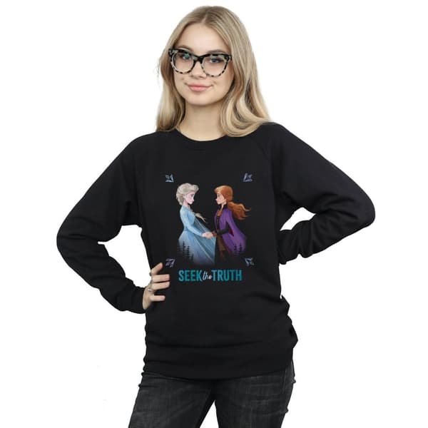 Disney Dam/Tjej Frozen 2 Elsa And Anna Seek The Truth Sweatshirt