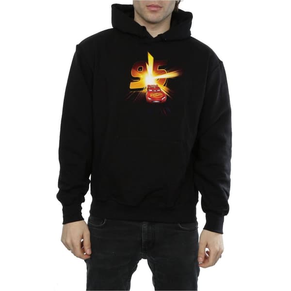 Disney Mens Cars Lightning McQueen Burst Hoodie