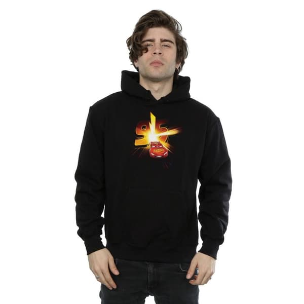 Disney Mens Cars Lightning McQueen Burst Hoodie