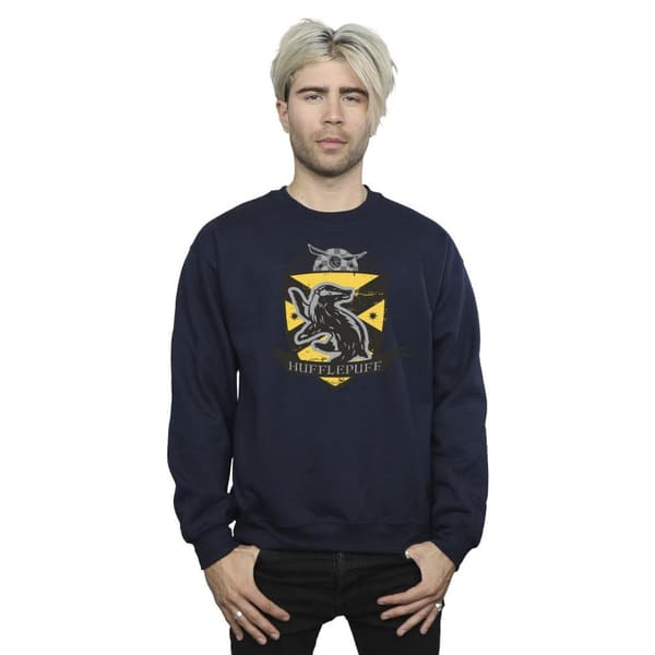 Harry Potter Mens Hufflepuff Chest Badge Sweatshirt