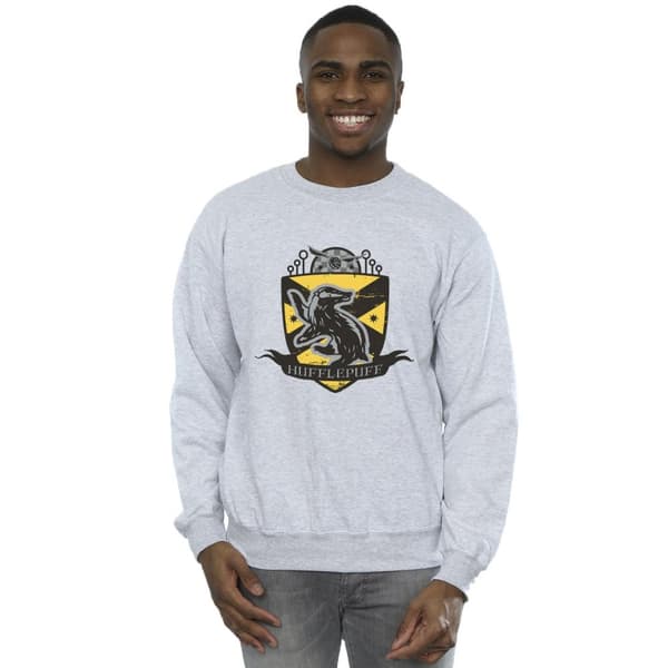 Harry Potter Mens Hufflepuff Chest Badge Sweatshirt