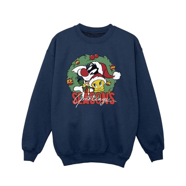 Looney Tunes Girls Seasons Greetings Sweatshirt