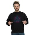 Miniatyrbillede 2 af 5: Harry Potter Mens Neon Deathly Hallows Sweatshirt
