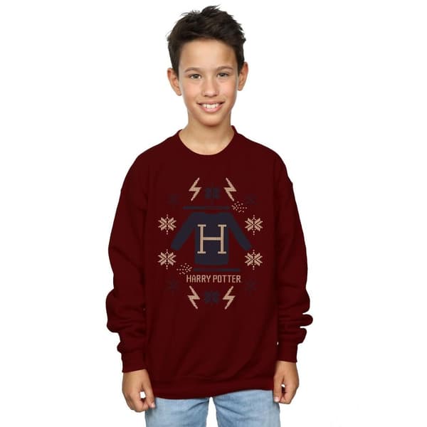 Harry Potter Boys Christmas Knit Sweatshirt
