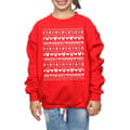 Miniatyrbillede 3 af 5: Disney Girls Mickey And Minnie Christmas Fair Isle Sweatshirt