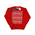 Miniatyrbillede 1 af 5: Disney Girls Mickey And Minnie Christmas Fair Isle Sweatshirt