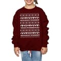 Miniatyrbillede 3 af 5: Disney Girls Mickey And Minnie Christmas Fair Isle Sweatshirt