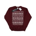 Miniatyrbillede 1 af 5: Disney Girls Mickey And Minnie Christmas Fair Isle Sweatshirt