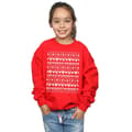 Miniatyrbillede 2 af 5: Disney Girls Mickey And Minnie Christmas Fair Isle Sweatshirt