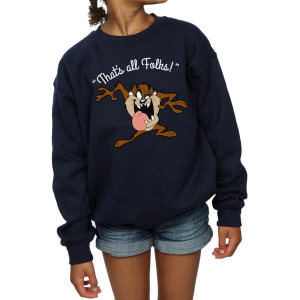 Looney Tunes Girls Taz That´s All Folks Sweatshirt