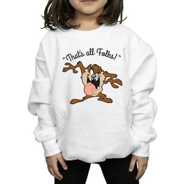 Looney Tunes Girls Taz That´s All Folks Sweatshirt