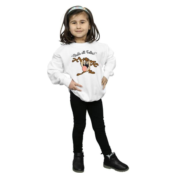 Looney Tunes Girls Taz That´s All Folks Sweatshirt