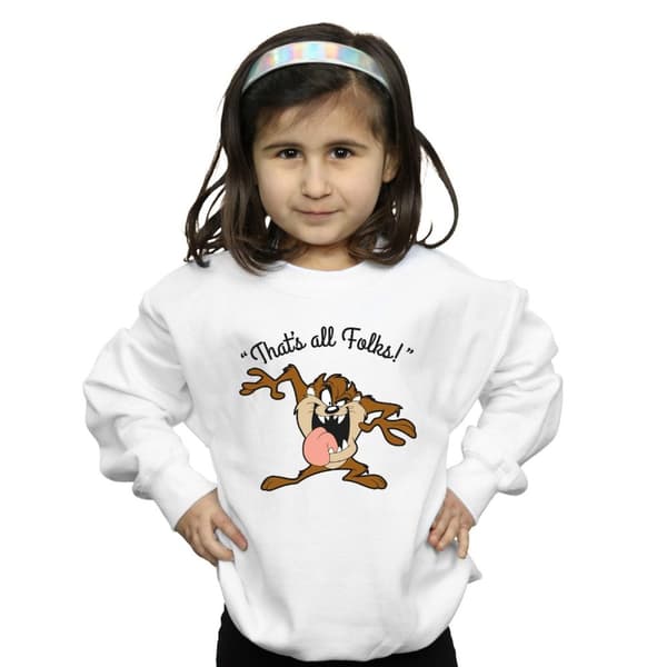 Looney Tunes Girls Taz That´s All Folks Sweatshirt
