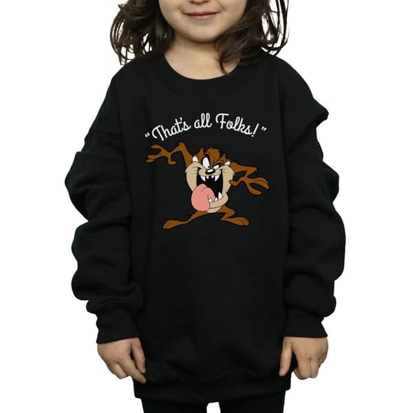 Looney Tunes Girls Taz That´s All Folks Sweatshirt