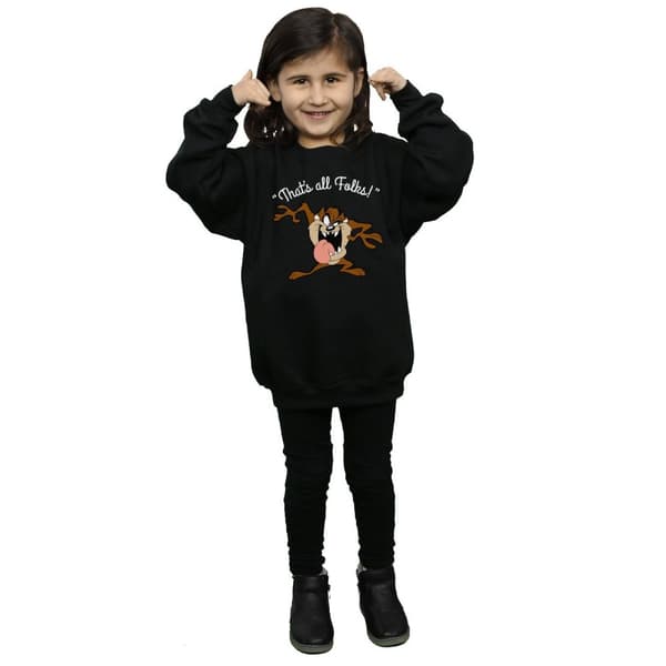 Looney Tunes Girls Taz That´s All Folks Sweatshirt