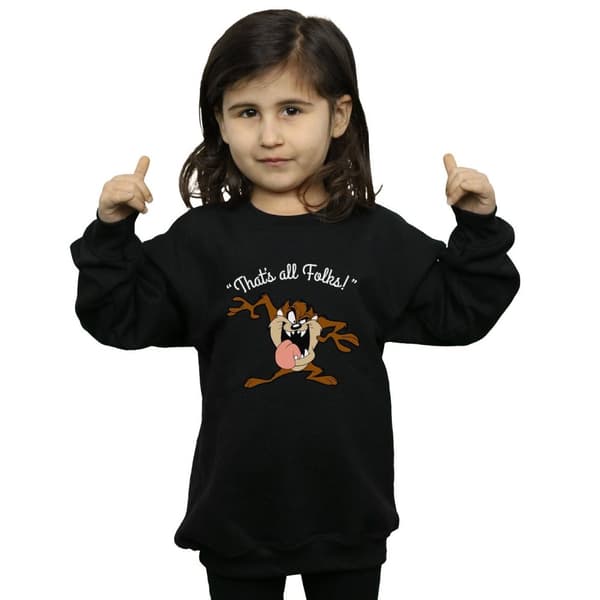 Looney Tunes Girls Taz That´s All Folks Sweatshirt
