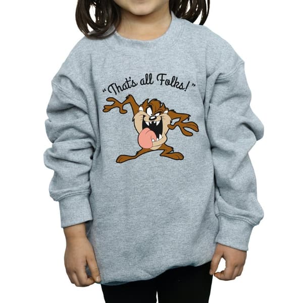 Looney Tunes Girls Taz That´s All Folks Sweatshirt