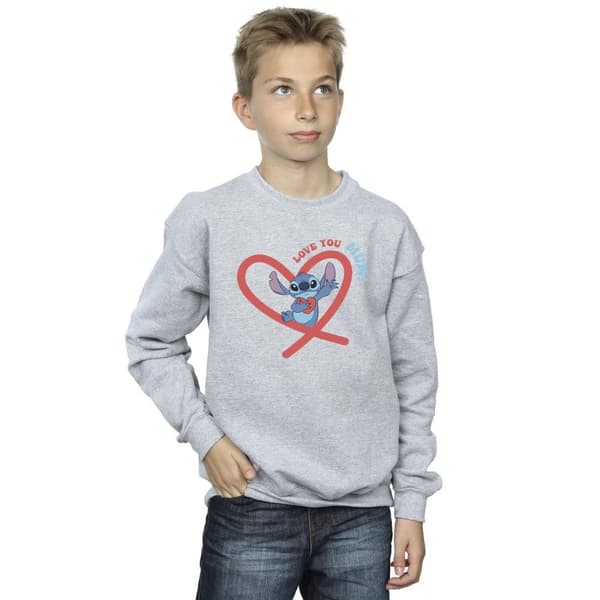 Disney Boys Lilo & Stitch Love You Mum Sweatshirt