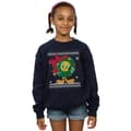 Miniatyrbillede 2 af 5: Looney Tunes Girls Tweety Pie Christmas Fair Isle Sweatshirt