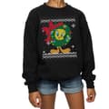 Miniatyrbillede 3 af 5: Looney Tunes Girls Tweety Pie Christmas Fair Isle Sweatshirt