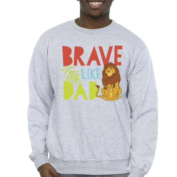 Disney Mens The Lion King Brave Like Dad Sweatshirt
